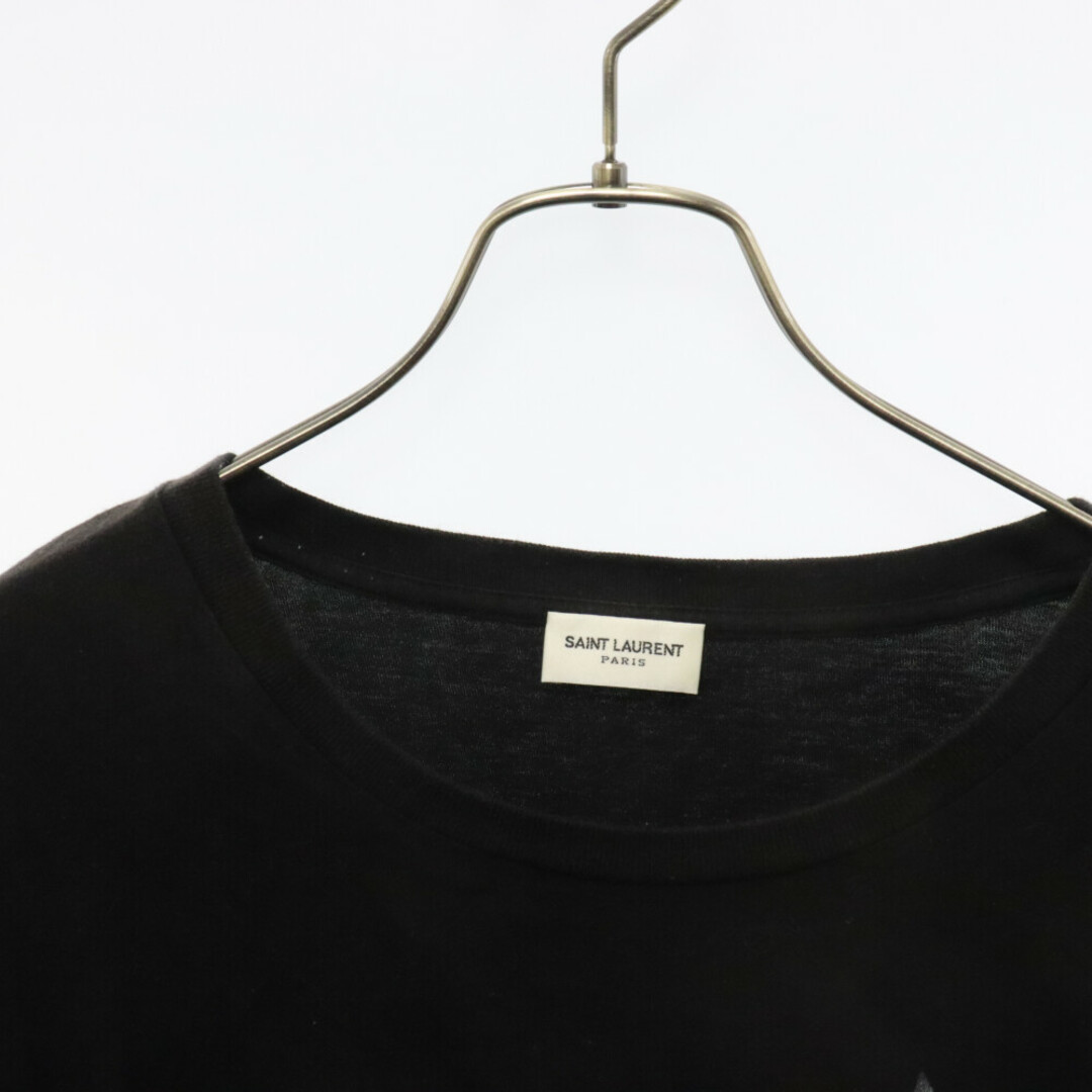 Saint Laurent(サンローラン)のSAINT LAURENT PARIS サンローランパリ 19SS カセットプレーヤー プリント クルーネック 半袖Tシャツ カットソー ブラック 579047 YBLK2 メンズのトップス(Tシャツ/カットソー(半袖/袖なし))の商品写真