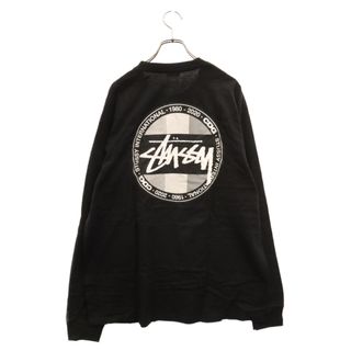 ステューシー(STUSSY)のSTUSSY ステューシー 21SS × COMME des GARCONS CDG Dot LS Tee ロゴプリント クルーネック ロングスリーブ カットソー 長袖Tシャツ ブラック(Tシャツ/カットソー(七分/長袖))