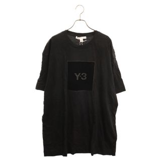 ワイスリー(Y-3)のY-3 ワイスリー スクエアラベルロゴ クルーネック カットソー 半袖Tシャツ ブラック HB3332(Tシャツ/カットソー(半袖/袖なし))