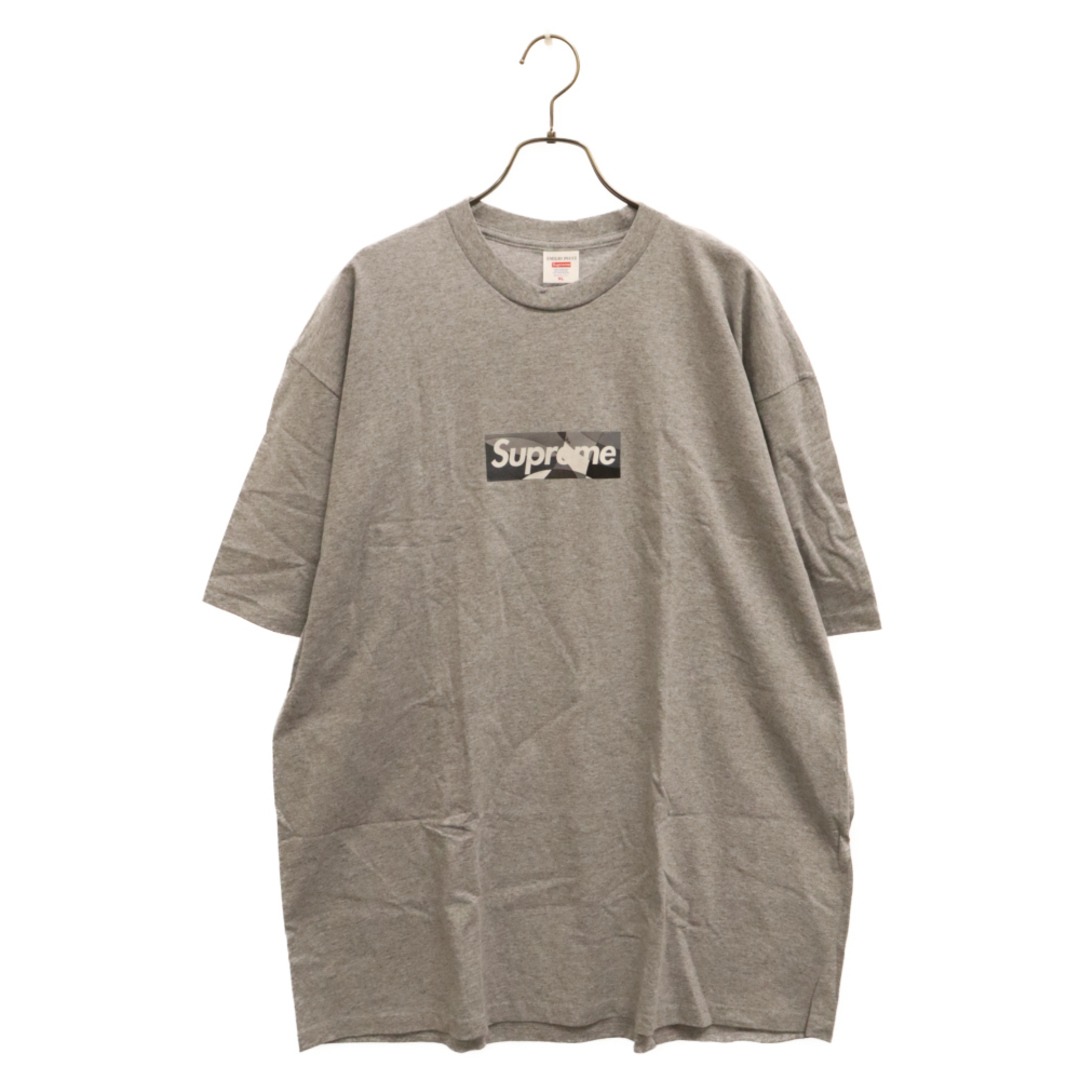 Supreme(シュプリーム)のSUPREME シュプリーム 21SS Emilio Pucci Box Logo Tee エミリオ プッチ ボックスロゴ クルーネック カットソー 半袖Tシャツ グレー メンズのトップス(Tシャツ/カットソー(半袖/袖なし))の商品写真