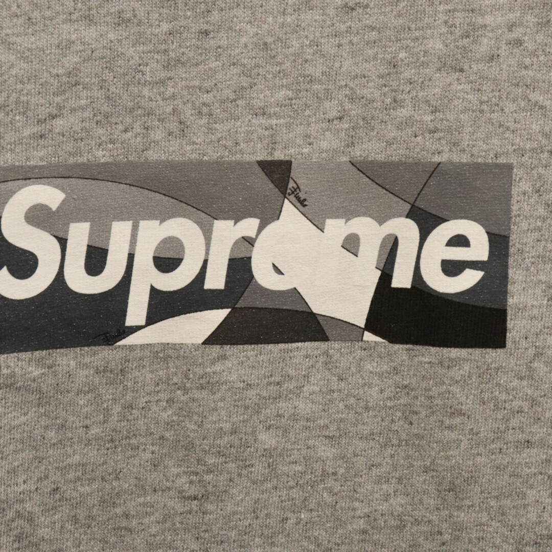 Supreme(シュプリーム)のSUPREME シュプリーム 21SS Emilio Pucci Box Logo Tee エミリオ プッチ ボックスロゴ クルーネック カットソー 半袖Tシャツ グレー メンズのトップス(Tシャツ/カットソー(半袖/袖なし))の商品写真