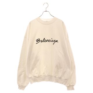 バレンシアガ(Balenciaga)のBALENCIAGA バレンシアガ LARGE FIT SWEAT ラージフィット スウェット トレーナー 刺繍 697869 TMVB5 9040 ホワイト(スウェット)