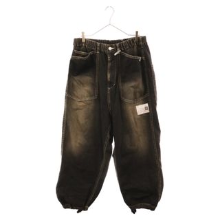 MIHARA YASUHIRO ミハラヤスヒロ Denim Baker Pants ワイドシルエット デニムベイカーパンツ ブラック A12PT022