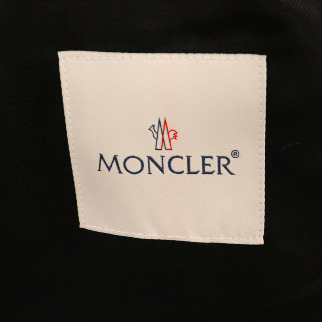 MONCLER(モンクレール)のMONCLER モンクレール ×ルイスレザー×フラグメントデザインドウェインサイクロンダブルレザーライダースジャケット ブラック G209U1A00022 メンズのジャケット/アウター(ライダースジャケット)の商品写真