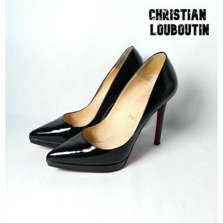 クリスチャンルブタン(Christian Louboutin)の良品 綺麗 クリスチャンルブタン エナメル ポインテッドトゥ ハイヒールパンプス(ハイヒール/パンプス)