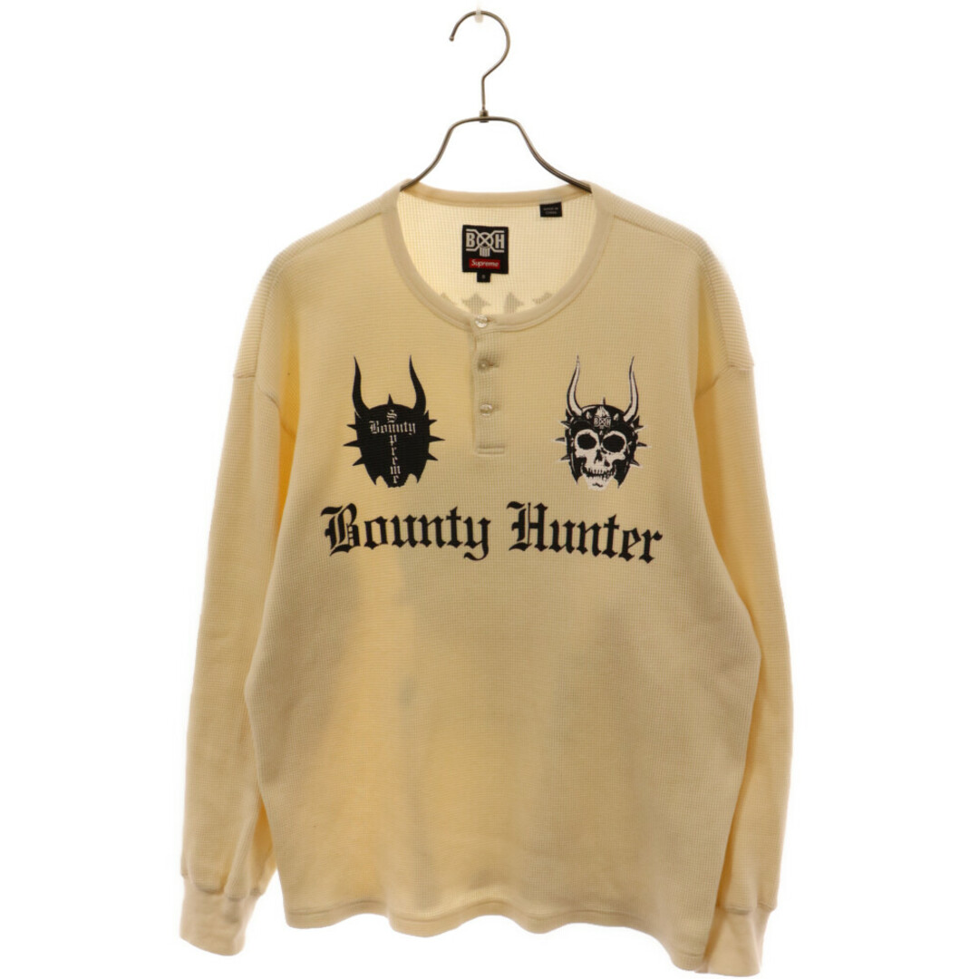 Supreme(シュプリーム)のSUPREME シュプリーム 23AW ×Bounty Hunter Thermal Henley L/S Top バウンティハンター サーマル ヘンリー長袖トップ ロンT ホワイト メンズのトップス(Tシャツ/カットソー(七分/長袖))の商品写真