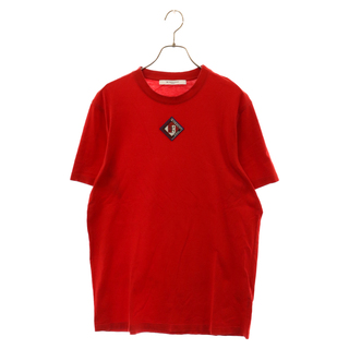 ジバンシィ(GIVENCHY)のGIVENCHY ジバンシィ Cotton Logo Patch Detail T-Shirt フロントロゴコットン半袖Tシャツ カットソー レッド BM70EA3002(Tシャツ/カットソー(半袖/袖なし))