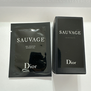 ディオール(Dior)のDIOR ディオール ソヴァージュオードゥトワレ 10ml&シャワージェル(香水(男性用))