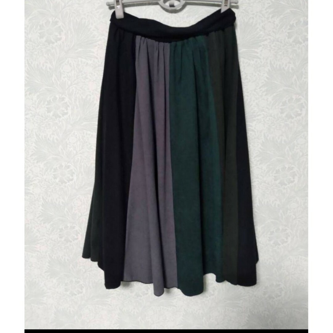 rps(アルピーエス)の【A308】R.P.S   カラフルパッチワークスカート レディースのスカート(ロングスカート)の商品写真