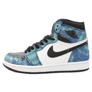 ナイキ(NIKE)のNIKE ナイキ WMNS AIR JORDAN 1 High OG Tie-Dye ウィメンズ エアジョーダン 1 タイダイ ハイカットスニーカー ブルー US9.5/26.5cm CD0461-100(スニーカー)