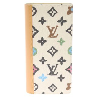 ルイヴィトン(LOUIS VUITTON)のLOUIS VUITTON ルイヴィトン 24AW ×Tyler The Creator タイラーザクリエイター ポルトフォイユ ブラザ NM モノグラム ロングウォレット 2つ折り財布 ホワイト M83335 NFCタグ(長財布)