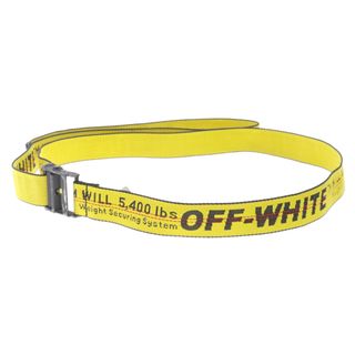 OFF-WHITE オフホワイト ロゴ ロング ガチャ ベルト イエロー OMRB012S18647008