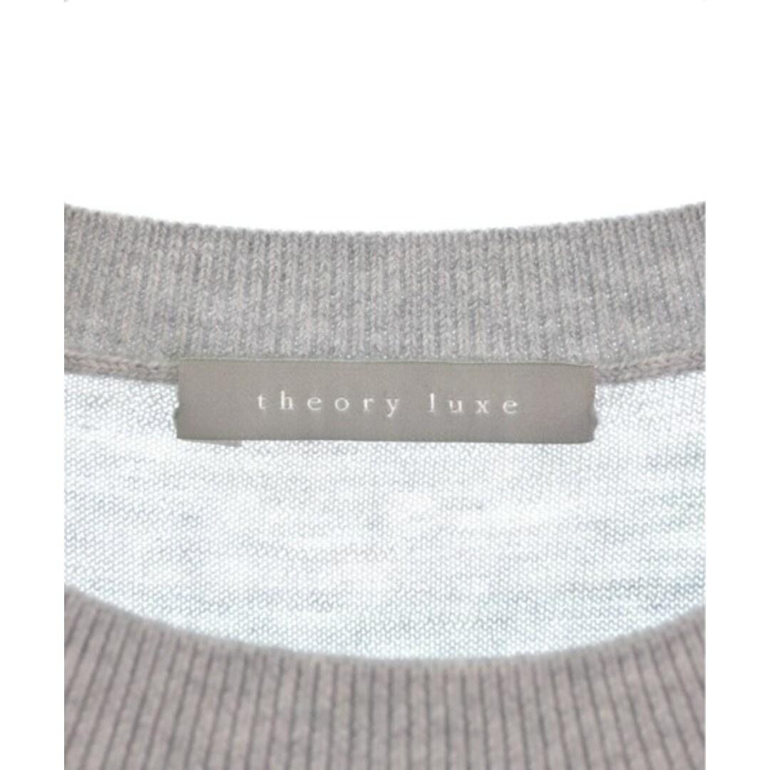Theory luxe(セオリーリュクス)のtheory luxe セオリーリュクス ニット・セーター 38(M位) グレー 【古着】【中古】 レディースのトップス(ニット/セーター)の商品写真