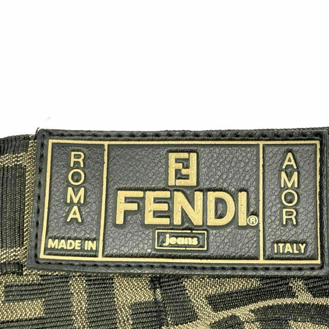 【送料無料】フェンディ FENDI ズッカ柄 パンツ ズボン ブラウン #44 レディースのパンツ(カジュアルパンツ)の商品写真