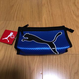 プーマ(PUMA)の新品　プーマ　ペンケース　カーボンキャットペンケース　ブルー(ペンケース/筆箱)