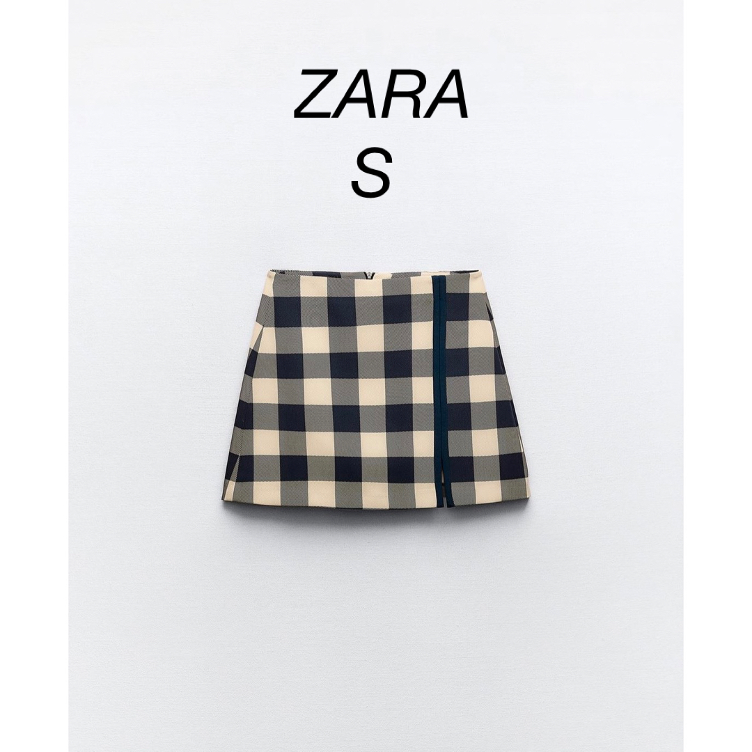 ZARA(ザラ)のZARA ギンガムチェック柄 ミニ スカート レディースのスカート(ミニスカート)の商品写真