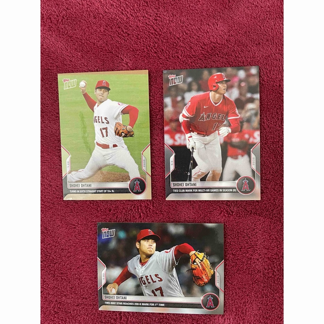 Topps(トップス)の★専用商品★ topps now 大谷翔平　3枚セット エンタメ/ホビーのトレーディングカード(シングルカード)の商品写真