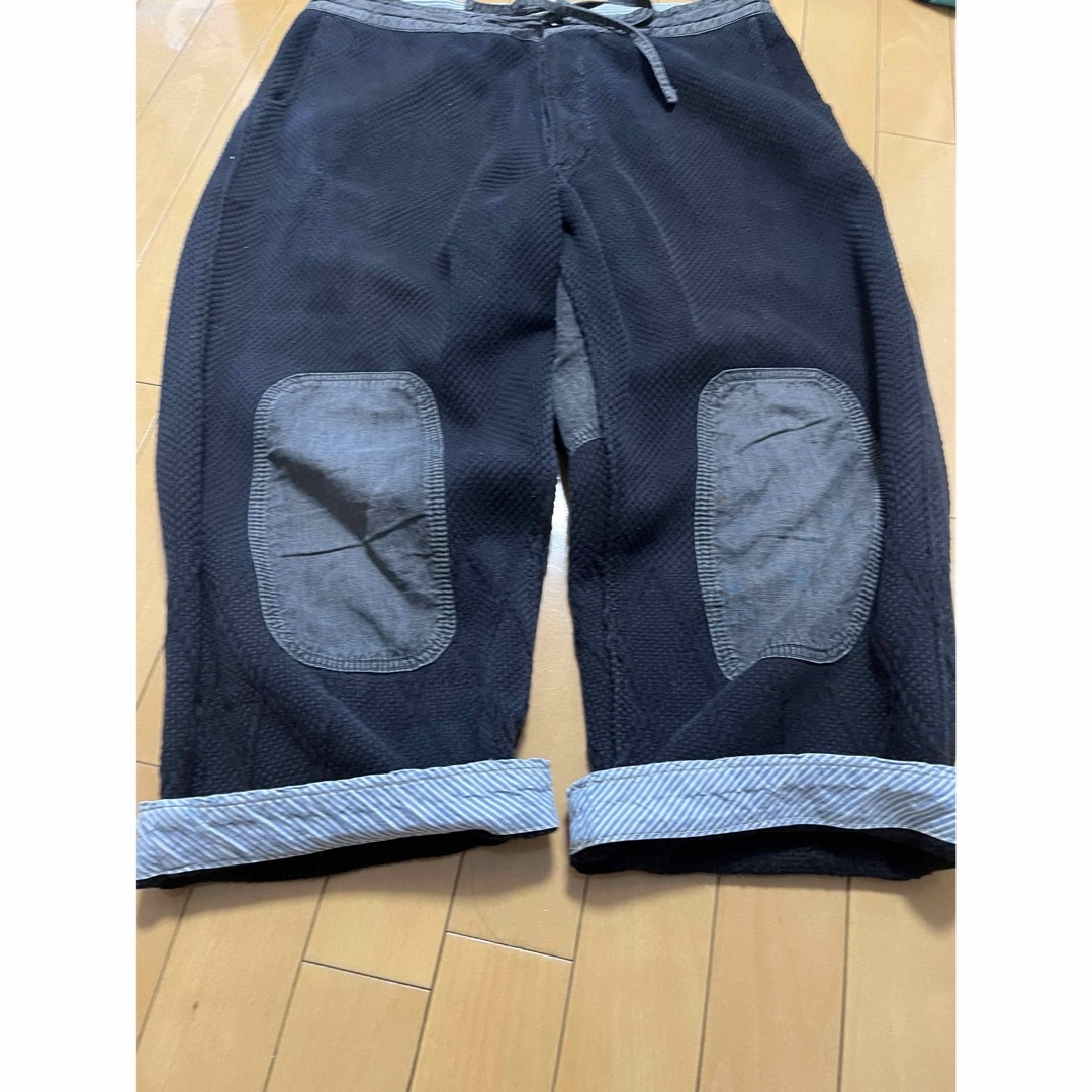 PORTER CLASSIC(ポータークラシック)の初期 Porter Classic KENDO WIDE PANTS ブラック メンズのパンツ(その他)の商品写真