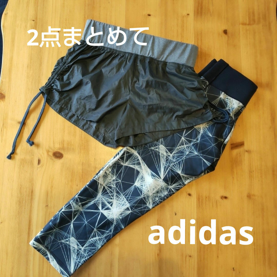 adidas(アディダス)のアディダス　ショートパンツ　スパッツ スポーツ/アウトドアのランニング(ウェア)の商品写真