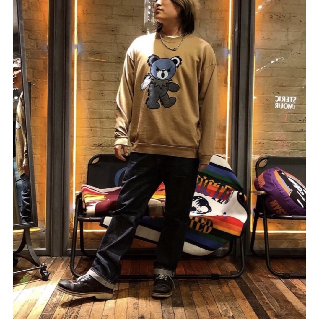 HYSTERIC GLAMOUR(ヒステリックグラマー)のHYS BIG DEADアップリケ オーバーサイズスウェット トレーナー ビッグ レディースのトップス(トレーナー/スウェット)の商品写真