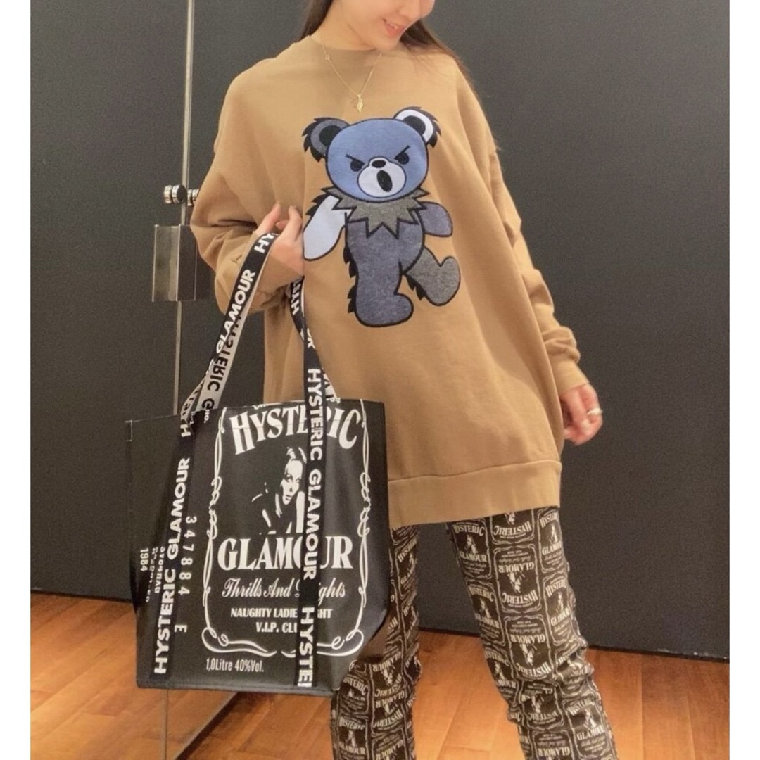 HYSTERIC GLAMOUR(ヒステリックグラマー)のHYS BIG DEADアップリケ オーバーサイズスウェット トレーナー ビッグ レディースのトップス(トレーナー/スウェット)の商品写真