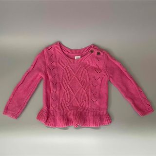 ベビーギャップ(babyGAP)のbabyGAPセーター80サイズ　ピンク(ニット/セーター)