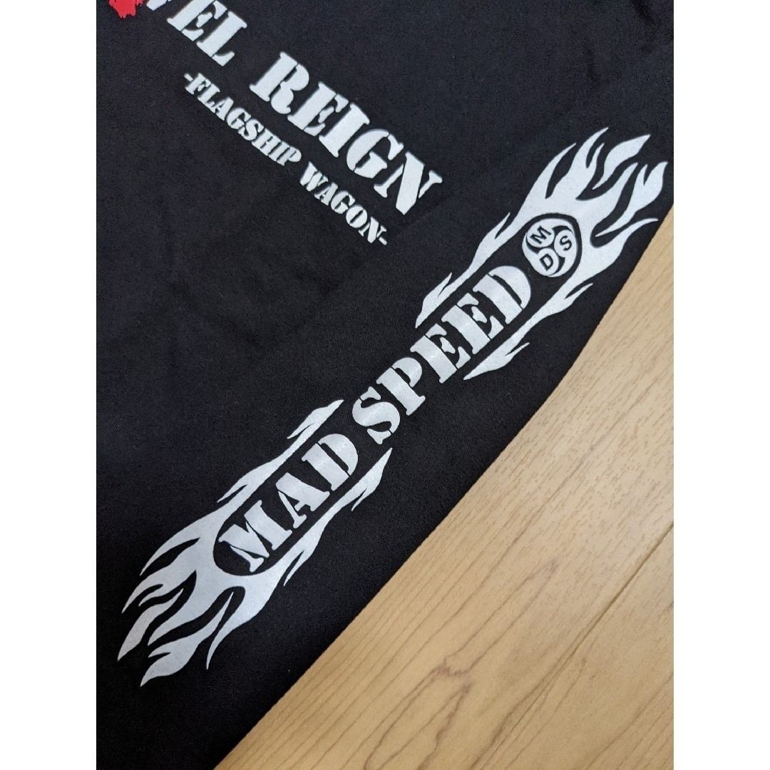 UnitedAthle(ユナイテッドアスレ)の【MADSPEED】趣味Tシャツ アルファード ヴェルファイア 長袖 BK 新品 メンズのトップス(Tシャツ/カットソー(七分/長袖))の商品写真