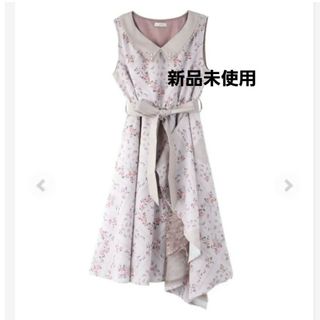 アクシーズファム(axes femme)の花パネル柄ノースリーブワンピース　新品未使用　アクシーズファム(その他)