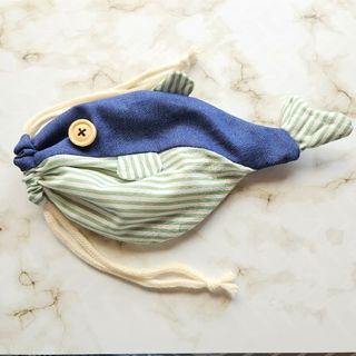 お魚巾着 巾着袋 さかな ハンドメイド No.236(ポーチ)