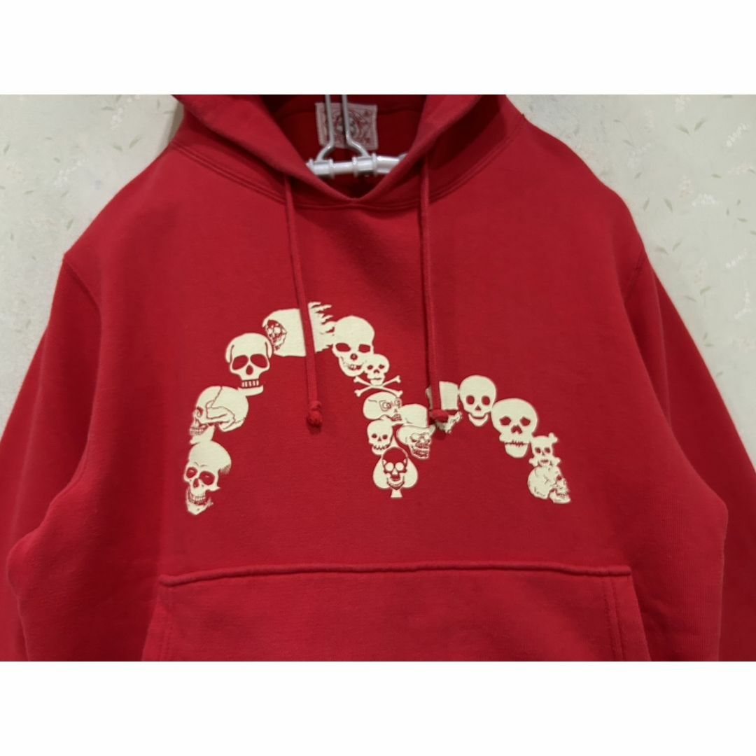 EVISU(エビス)の＊エヴィス EVISU スカル カモメ スウェット プルオーバーパーカー 38 メンズのトップス(パーカー)の商品写真