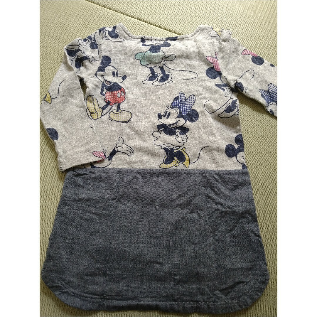 babyGAP(ベビーギャップ)のGAP　ミニー　長袖ワンピース　100 キッズ/ベビー/マタニティのキッズ服女の子用(90cm~)(ワンピース)の商品写真