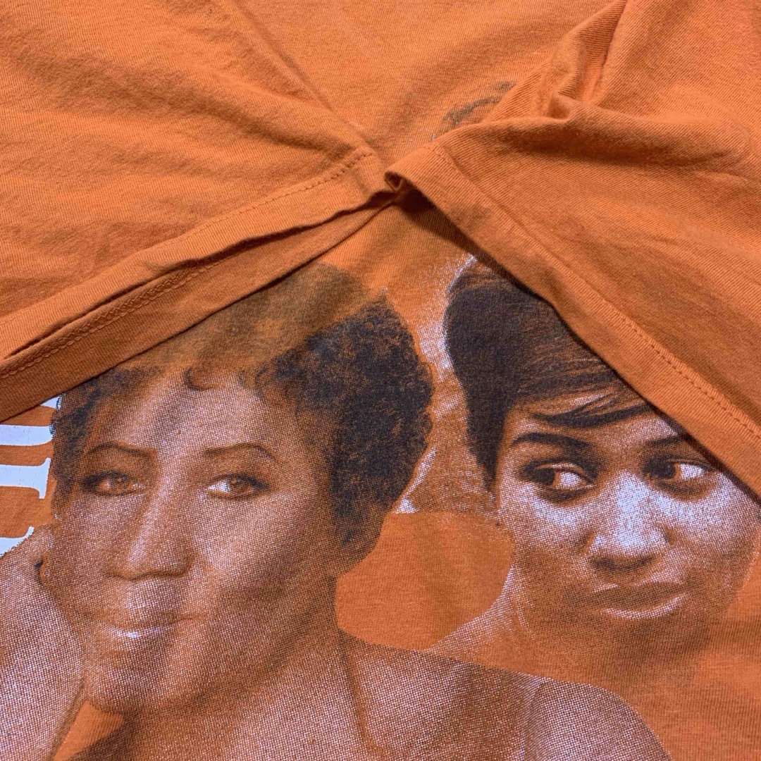 MUSIC TEE(ミュージックティー)のARETHA FRANKLIN★アレサフラックリン☆SOUL★バンドTシャツ古着 メンズのトップス(Tシャツ/カットソー(半袖/袖なし))の商品写真