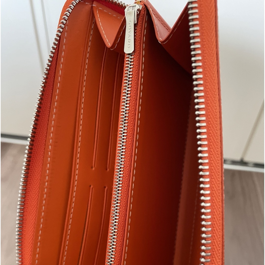 GOYARD - GOYARD ゴヤール マティニョンGM ウォレット オレンジ GOYARD - GOYARD ゴヤール マティニョンGM ウォレット オレンジ