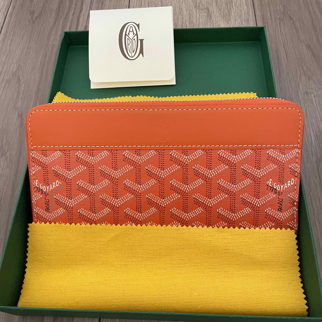 GOYARD - GOYARD ゴヤール マティニョンGM ウォレット オレンジ GOYARD - GOYARD ゴヤール マティニョンGM ウォレット オレンジ