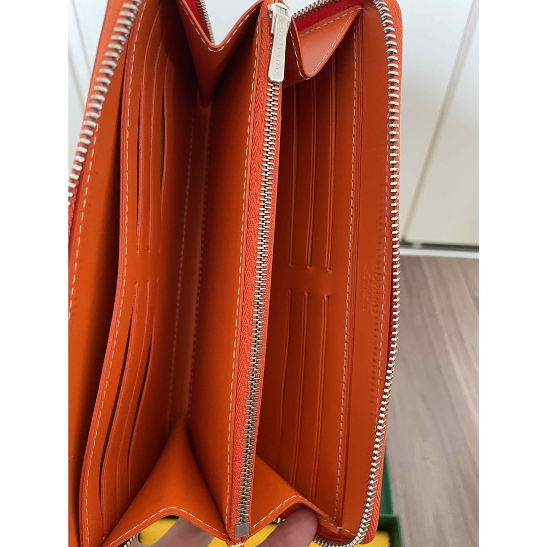 GOYARD - GOYARD ゴヤール マティニョンGM ウォレット オレンジ GOYARD - GOYARD ゴヤール マティニョンGM ウォレット オレンジ