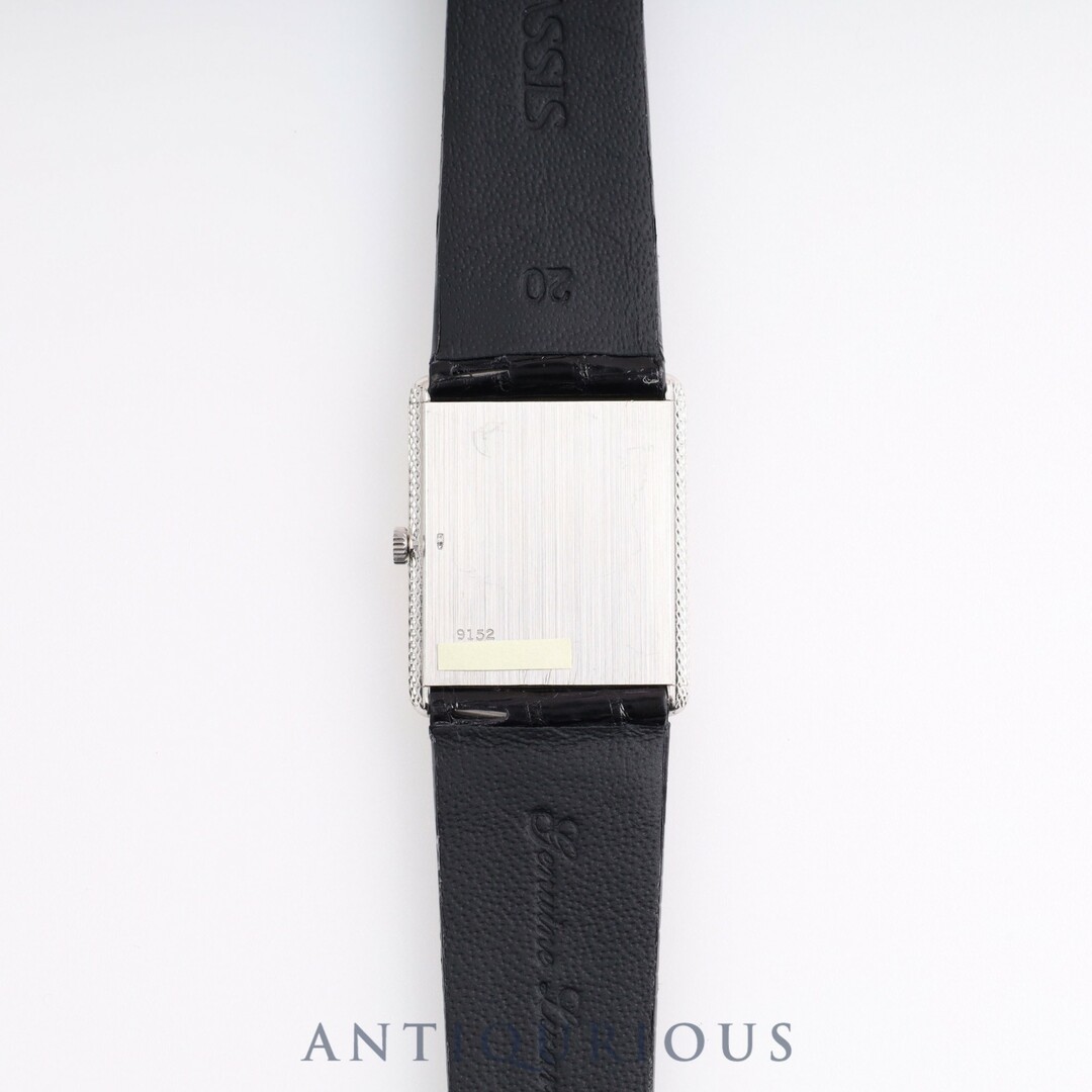 PIAGET(ピアジェ)のPIAGET ピアジェ RECTANGULAR CASE レクタンギュラーケース 9152 手巻き Cal.9P2 WG 革 グレー文字盤 メンズの時計(腕時計(アナログ))の商品写真