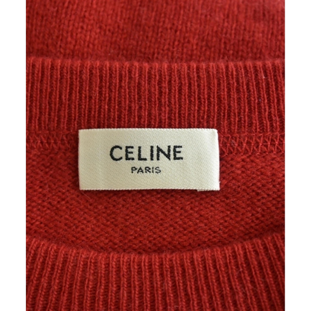 celine(セリーヌ)のCELINE セリーヌ ニット・セーター S 赤 【古着】【中古】 レディースのトップス(ニット/セーター)の商品写真