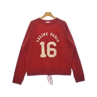 セリーヌ(celine)のCELINE セリーヌ ニット・セーター S 赤 【古着】【中古】(ニット/セーター)