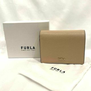 フルラ(Furla)の【極美品】ほぼ新品 FURLA フルラ 折り財布 コンパクト ベージュ 箱付き(財布)