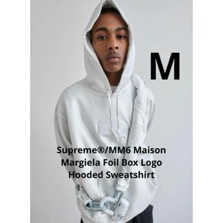 シュプリーム(Supreme)のMM6 Foil Box Logo Hooded Sweatshirt(パーカー)