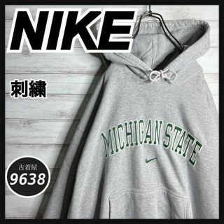 ナイキ(NIKE)の【入手困難!!】ナイキ ✈︎刺繍 アーチロゴ ミシガン ゆるだぼ 白タグ 裏起毛(パーカー)