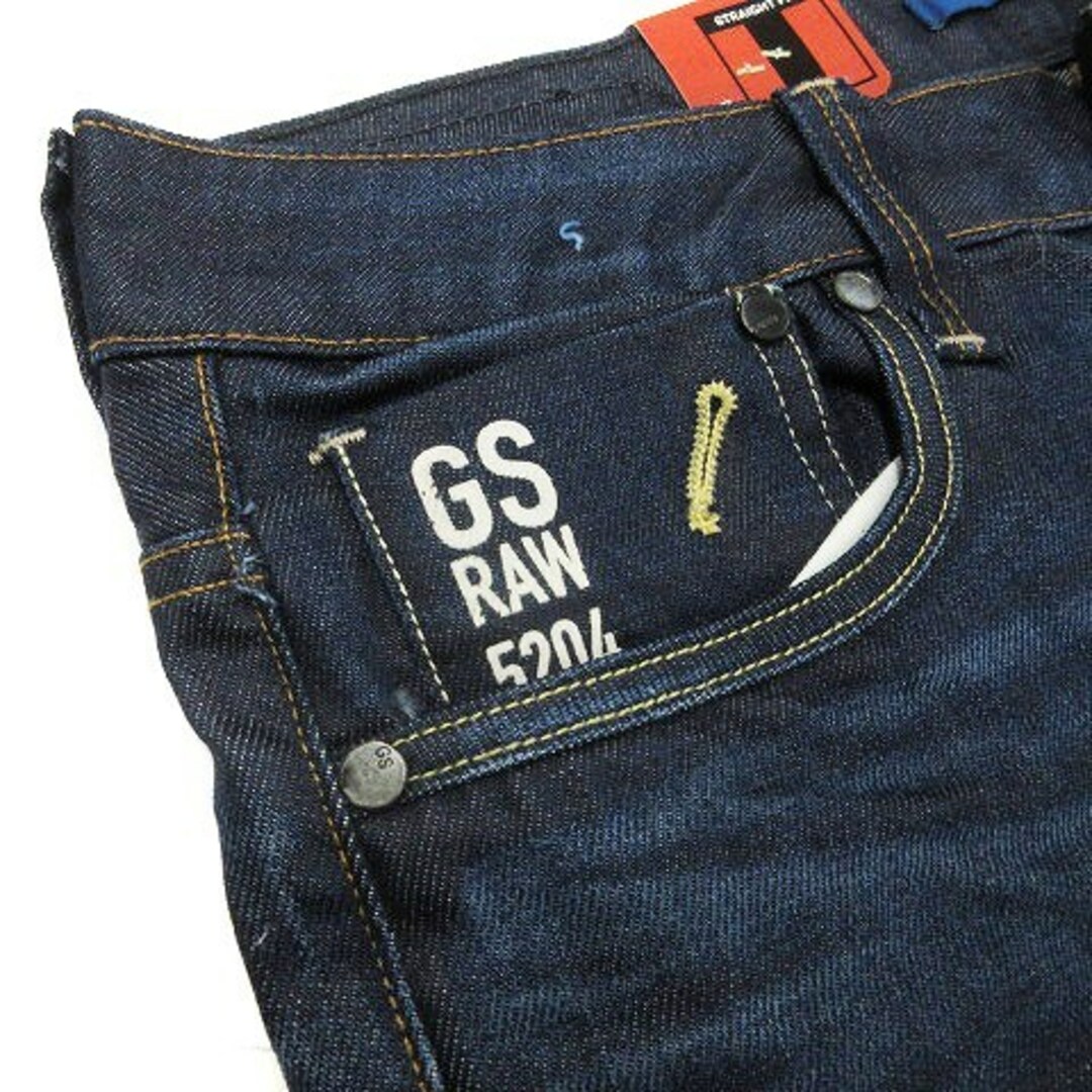 G-STAR RAW(ジースター)の未使用品 ジースターロウ デニム パンツ USED加工 ヒゲ インディゴ W33 メンズのパンツ(デニム/ジーンズ)の商品写真