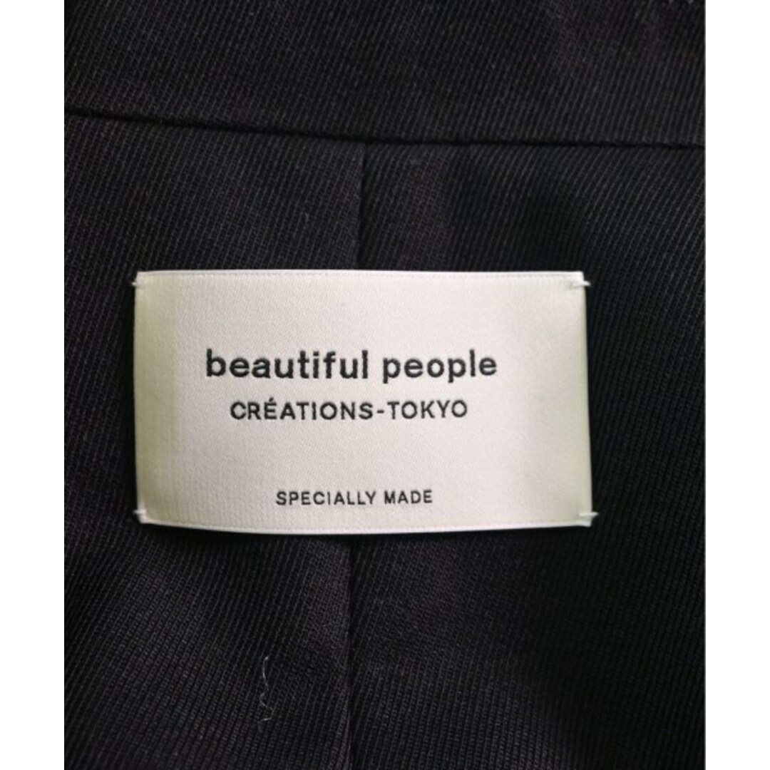 beautiful people(ビューティフルピープル)のbeautiful people カジュアルジャケット 42(L位) 黒 【古着】【中古】 メンズのジャケット/アウター(テーラードジャケット)の商品写真