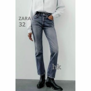 ザラ(ZARA)のZARA　ザラ　ハイライズ　ストレートフィット　デニムパンツ　32　5号　(デニム/ジーンズ)