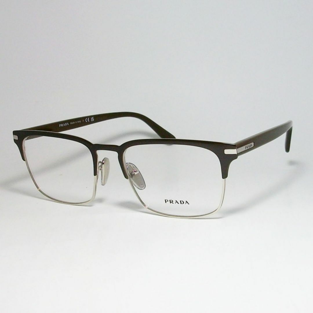 PRADA(プラダ)のVPR58Z-17I-55 新品 正規品 PRADA プラダ メガネ ブラウン メンズのファッション小物(サングラス/メガネ)の商品写真