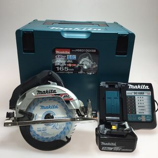 マキタ(Makita)のΘΘMAKITA マキタ 充電式 丸のこ 鮫肌 コードレス式 165mm 18v HS631DGXSB ブラック(その他)