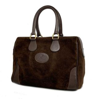 セリーヌ(celine)の★SALE 【4ha0586】セリーヌ ハンドバッグ/マカダム/スウェード/ブラウン/ゴールド金具 【中古】 レディース(ハンドバッグ)