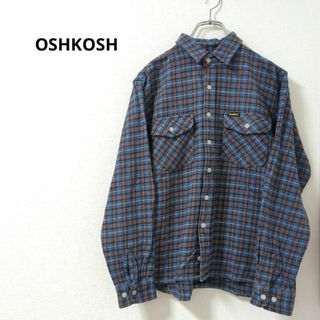 オシュコシュ(OshKosh)の【OSHKOSH】オシュコシュ M ネルシャツ チェック ブルー系(シャツ)