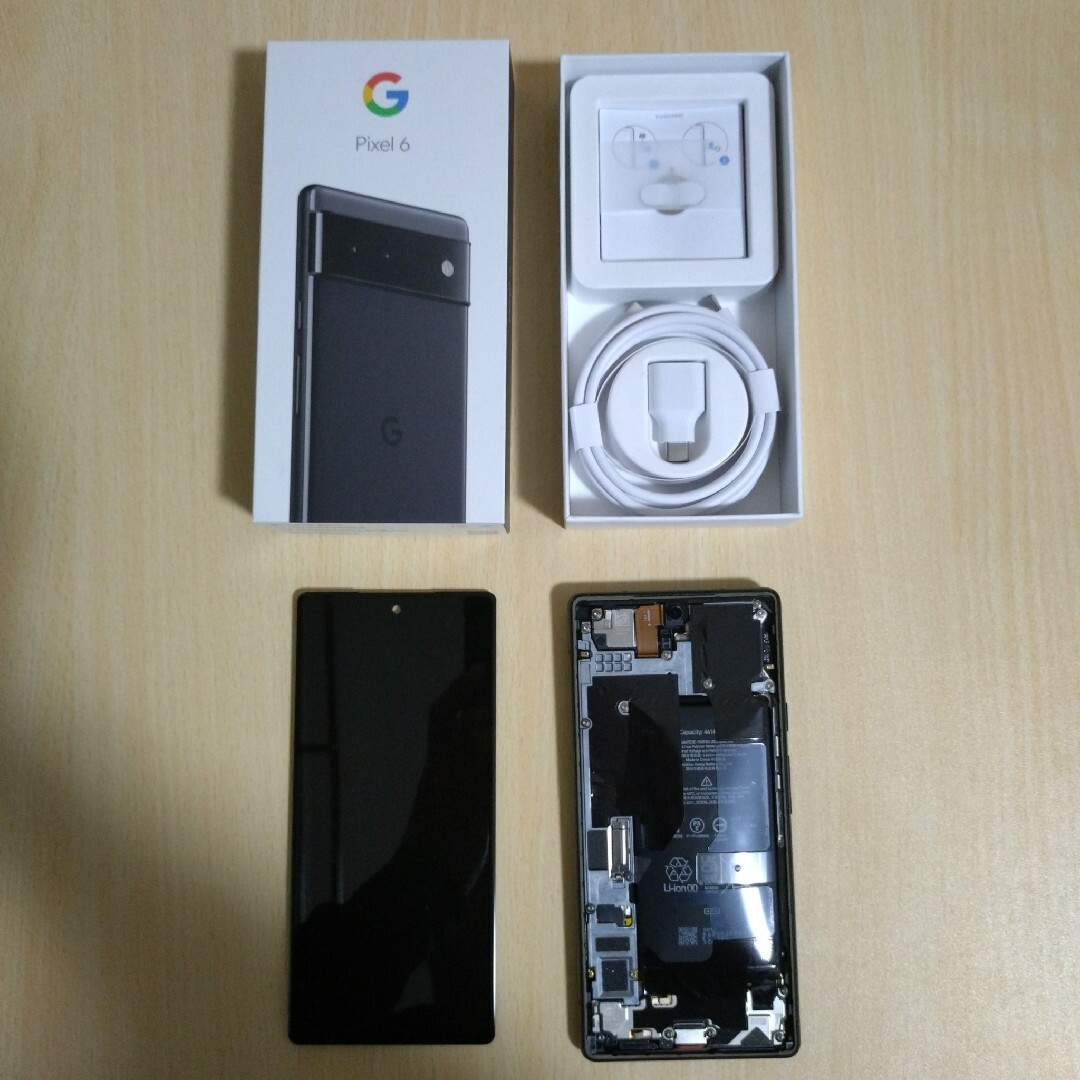 ANDROID(アンドロイド)のジャンク Google Pixel 6 256GB Black スマホ/家電/カメラのスマートフォン/携帯電話(スマートフォン本体)の商品写真