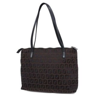 フェンディ(FENDI)の★SALE 【4ha0783】フェンディ トートバッグ/ズッキーノ/ナイロンキャンバス/レザー/ブラウン/ブラック/シルバー金具 【中古】 レディース(トートバッグ)